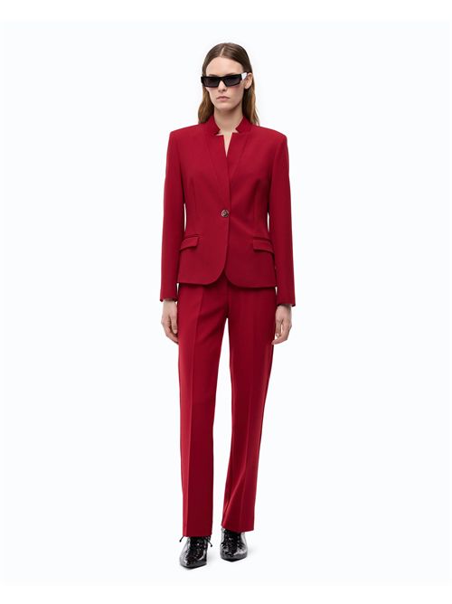 Pantaloni con piega stirata